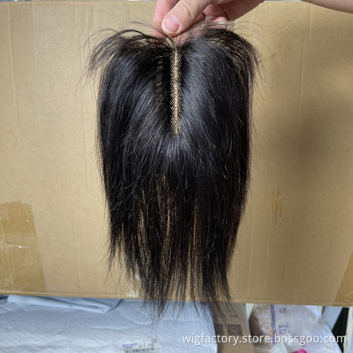 Straight Human Hair Closure T Part,Raw Hair Closure 4x4x1 Pre Plucked With Baby Hair,Brazilian Remy Middle Part Lace Closure